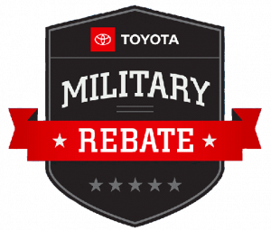 Military Rebate Program | Cedric Theel Toyota